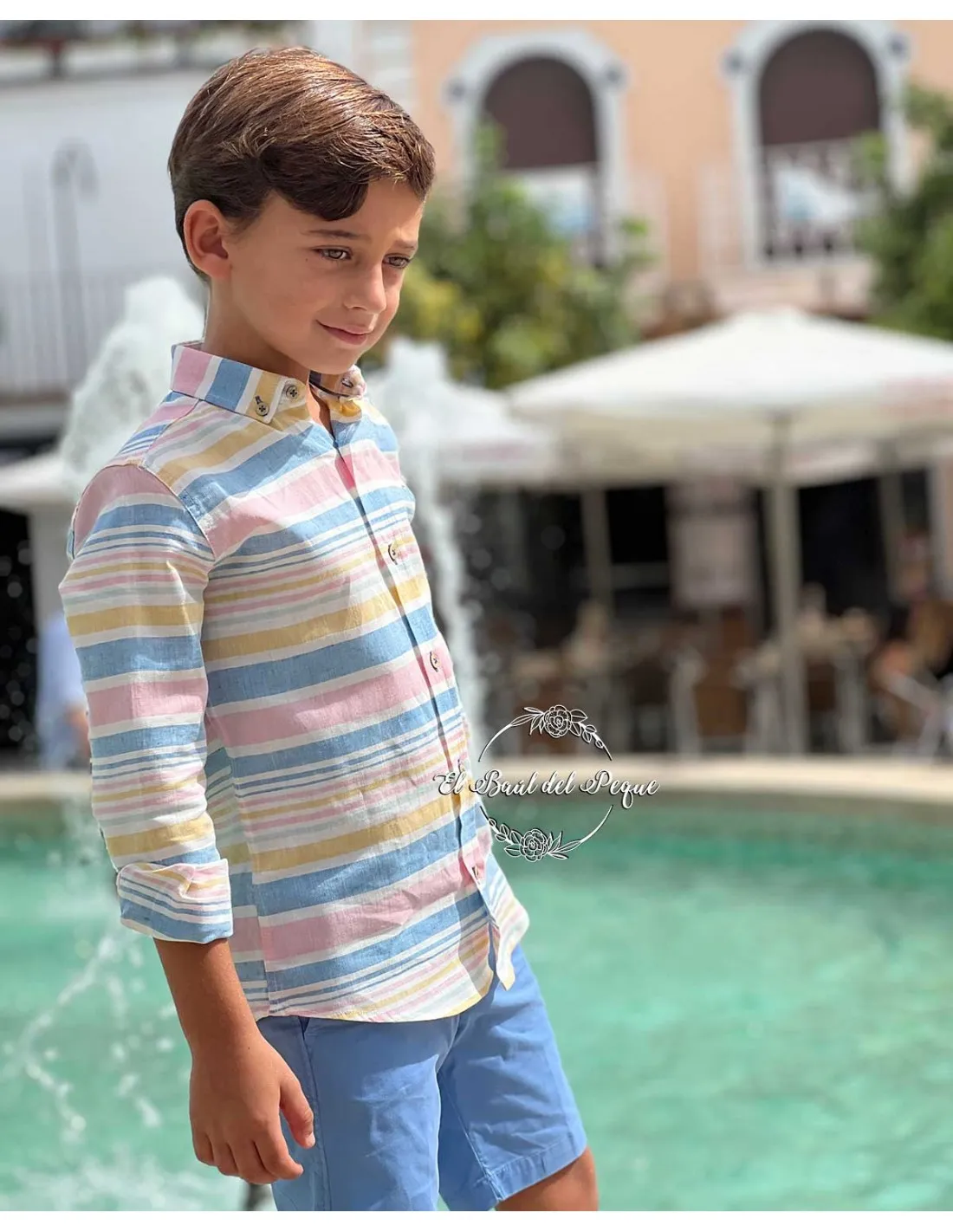 Camisa Niño Rayas Multicolor Nachete Primavera 2024