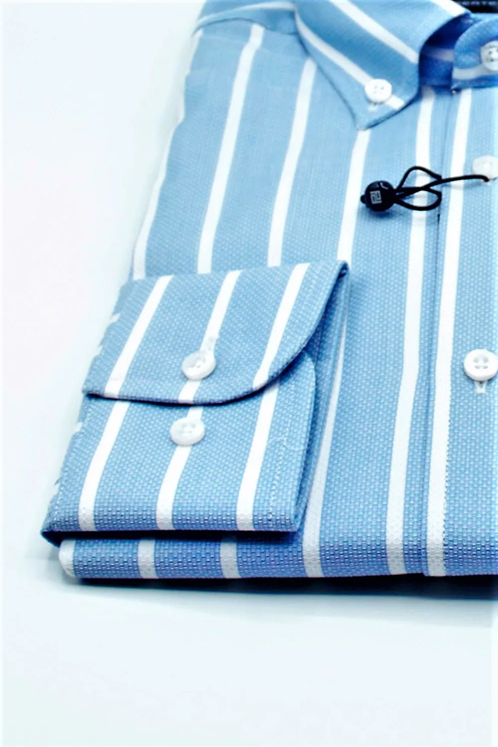 Camisa Pertegaz hombre lista azul regular fit PERTEGAZ