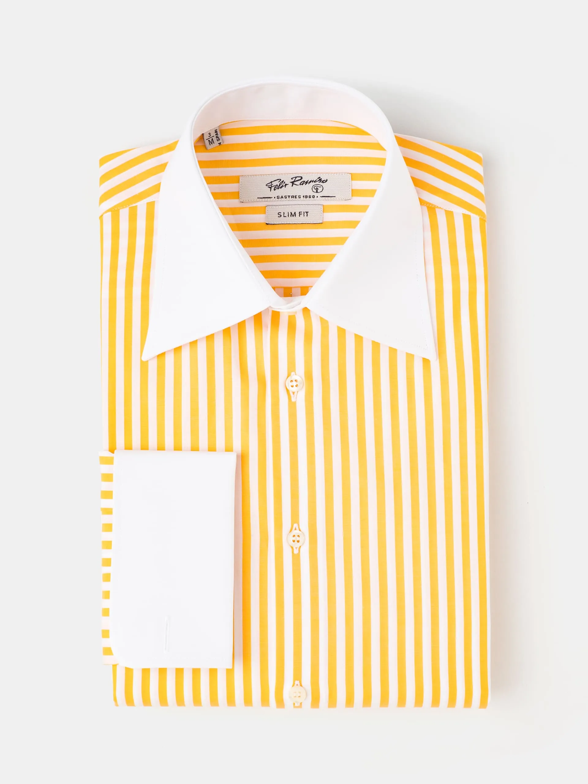 CAMISA RAYAS KODAK BLANCA Y AMARILLA