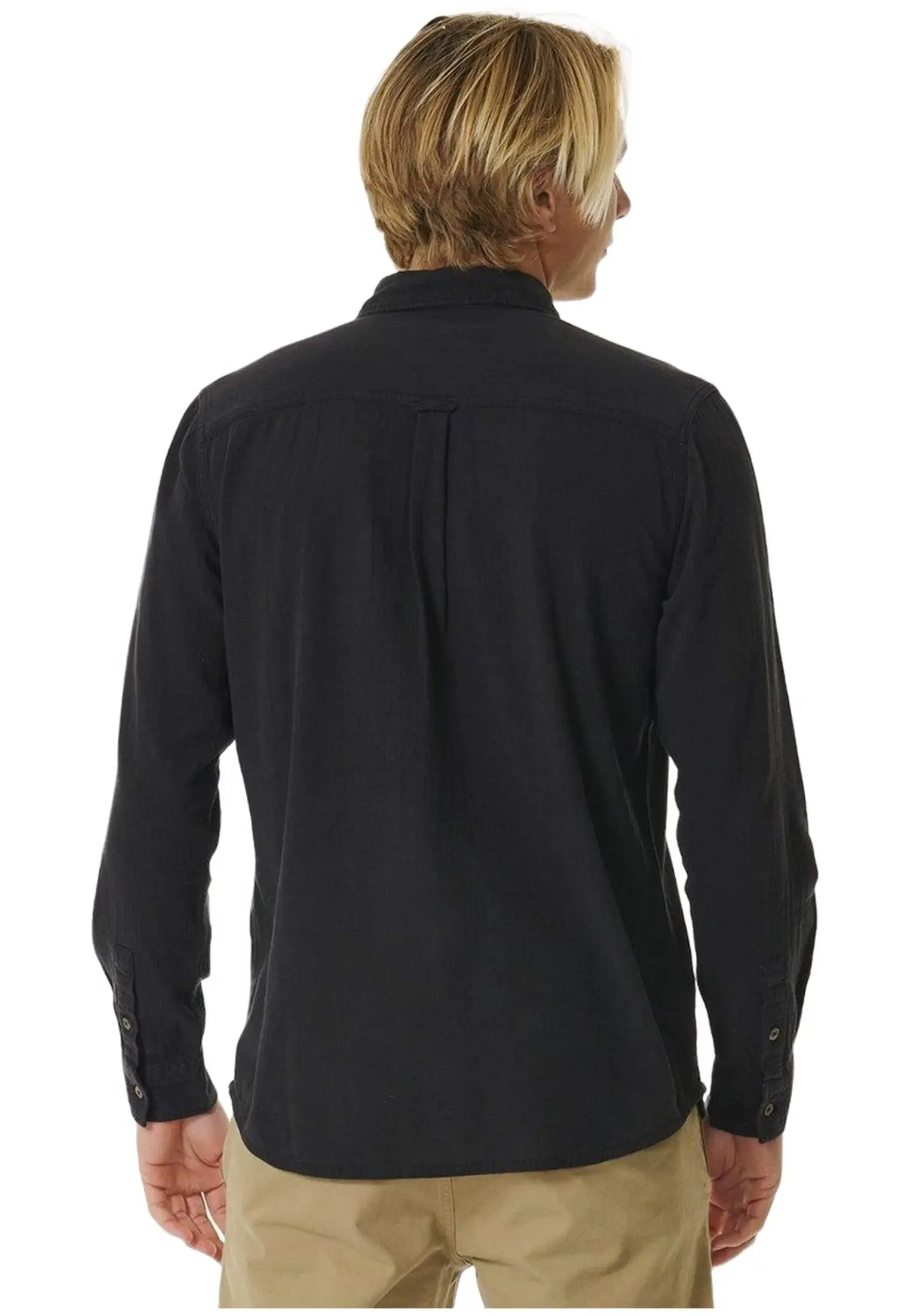 CAMISA RIP CURL DE MANGA LARGA WASHED SHIRT REF01TMSH BLACKNEGRA