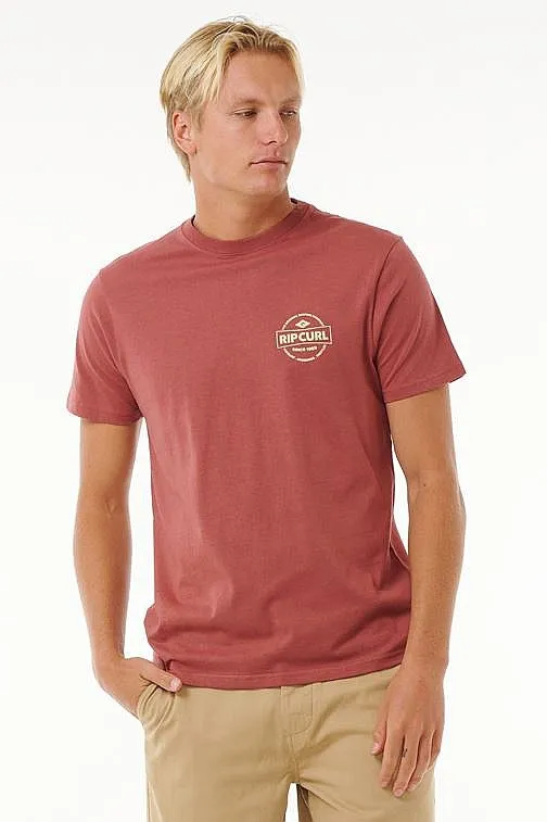 CAMISA RIP CURL STAPLE  APPLE BUTTER  MEN´S