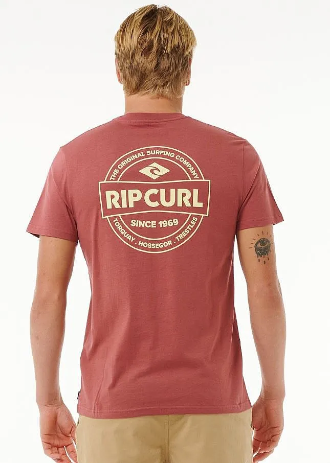 CAMISA RIP CURL STAPLE  APPLE BUTTER  MEN´S