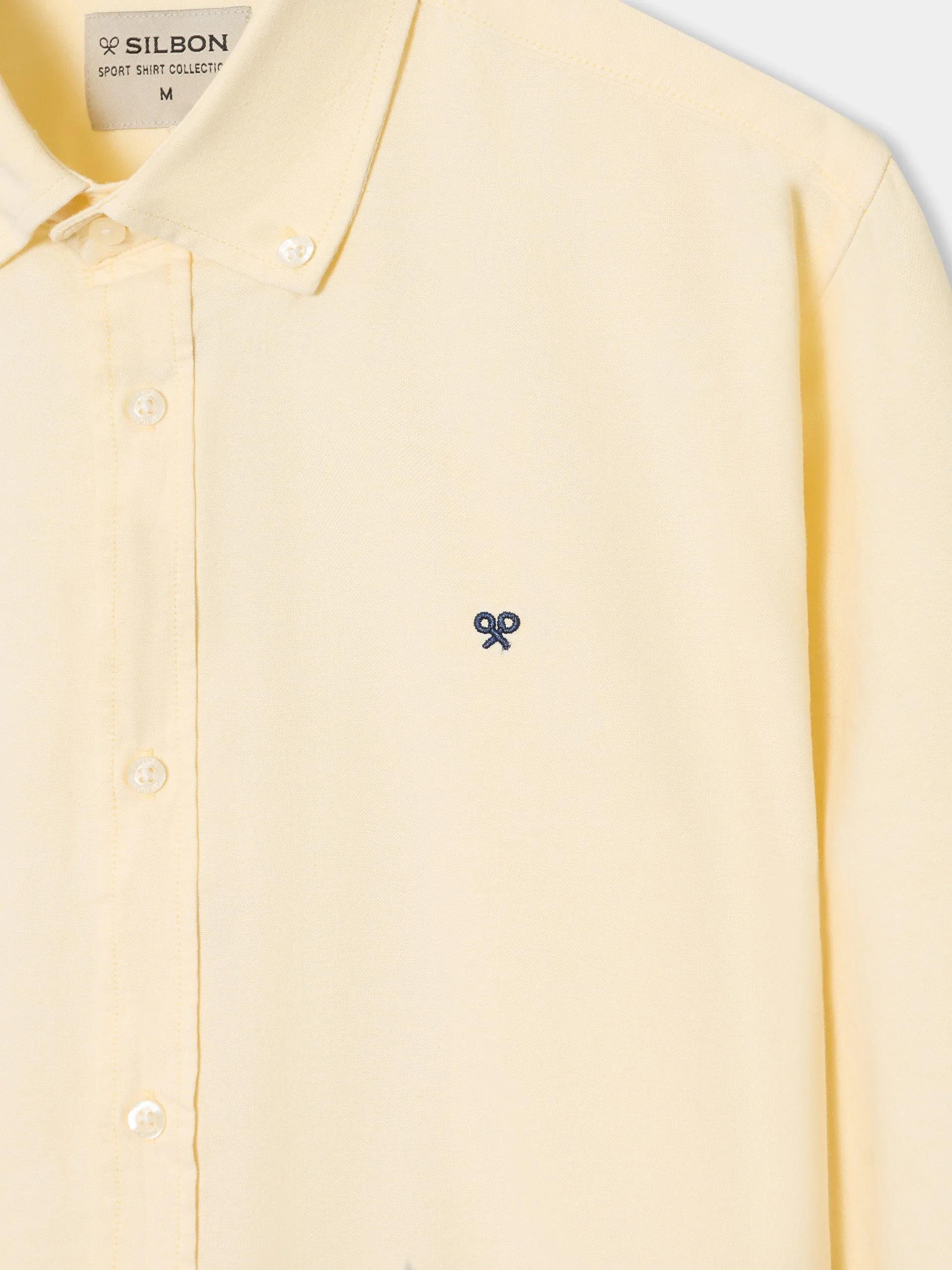 Camisa sport oxford amarilla