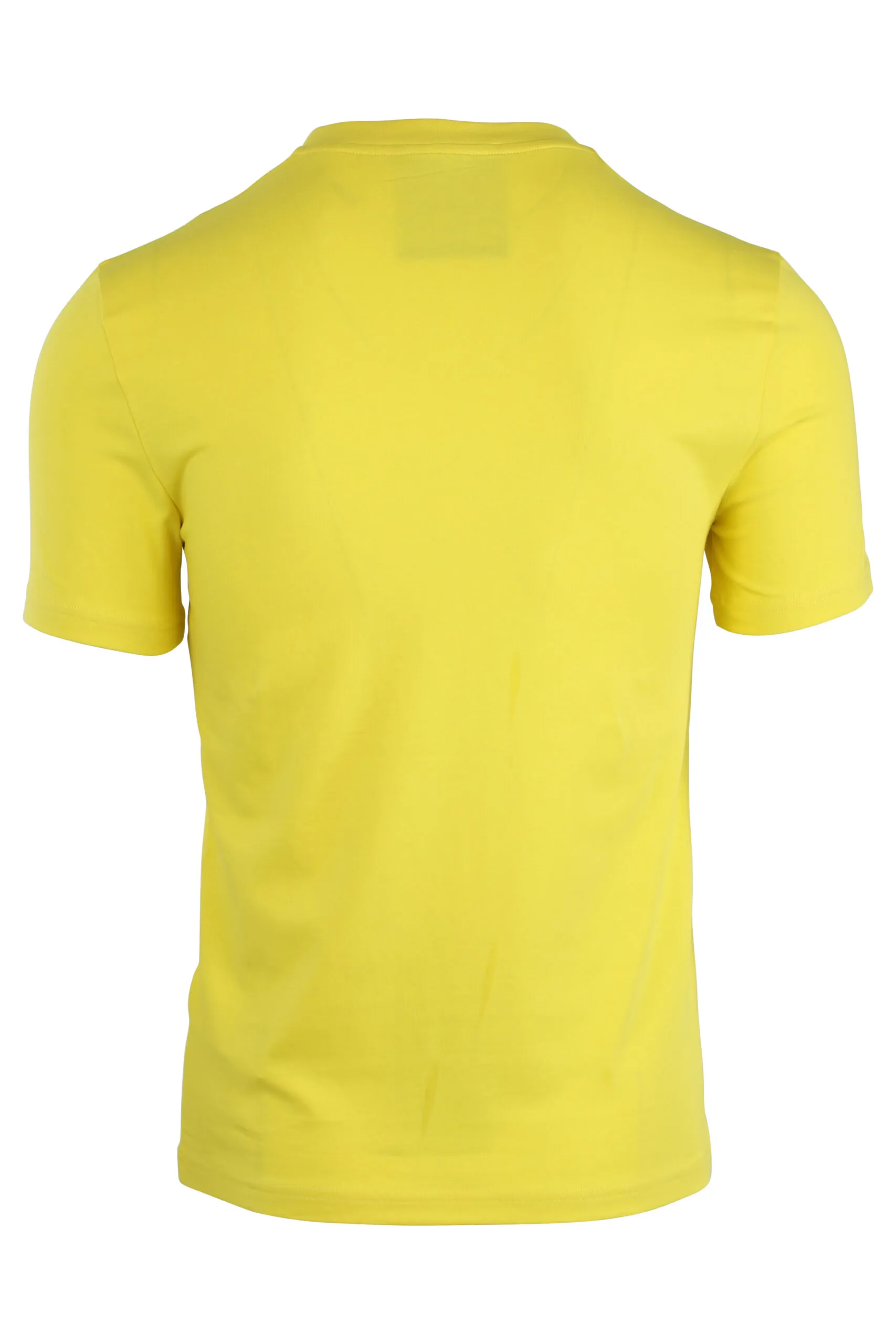 Camiseta amarilla con maxilogo negro