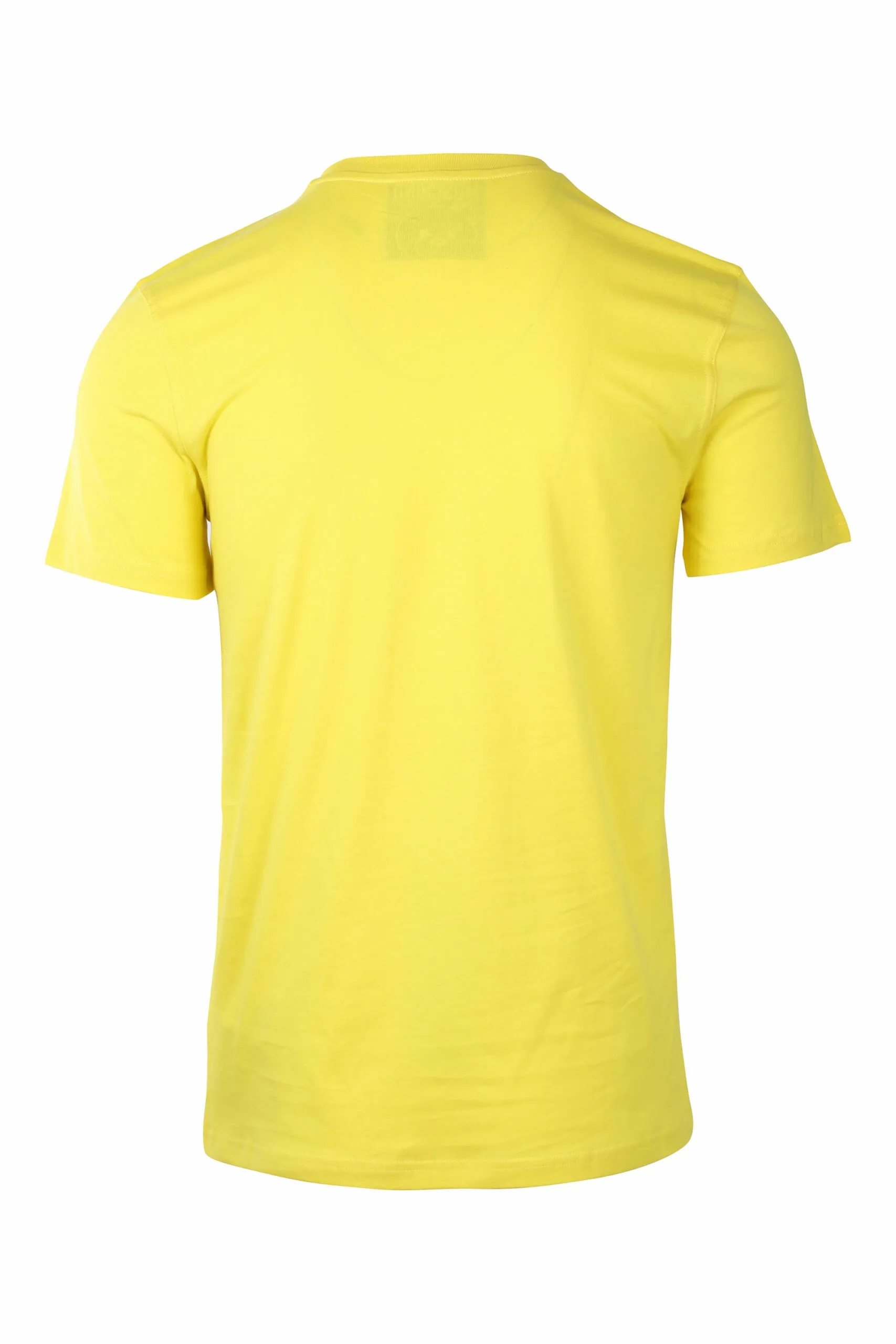 Camiseta amarilla con maxilogo oso monocromático