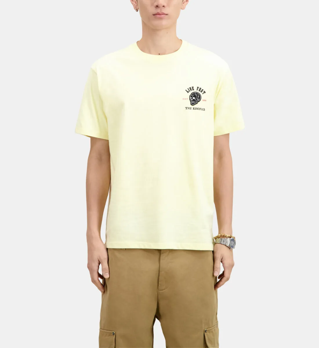 Camiseta amarilla Live fast