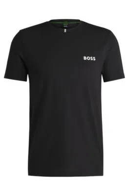 Camiseta deportiva BOSS x Matteo Berrettini en piqué que absorbe la humedad