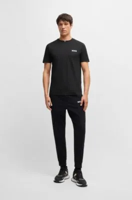 Camiseta deportiva BOSS x Matteo Berrettini en piqué que absorbe la humedad
