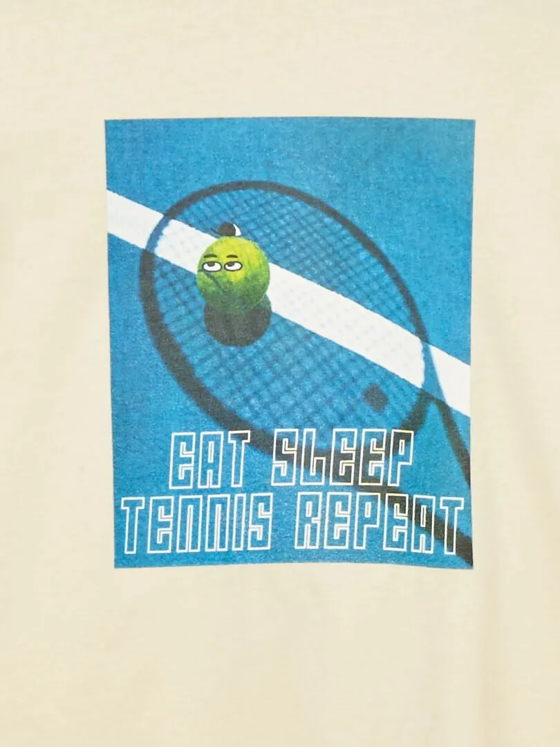 CAMISETA ESTAMPADA DE MANGA CORTA  BLANCO