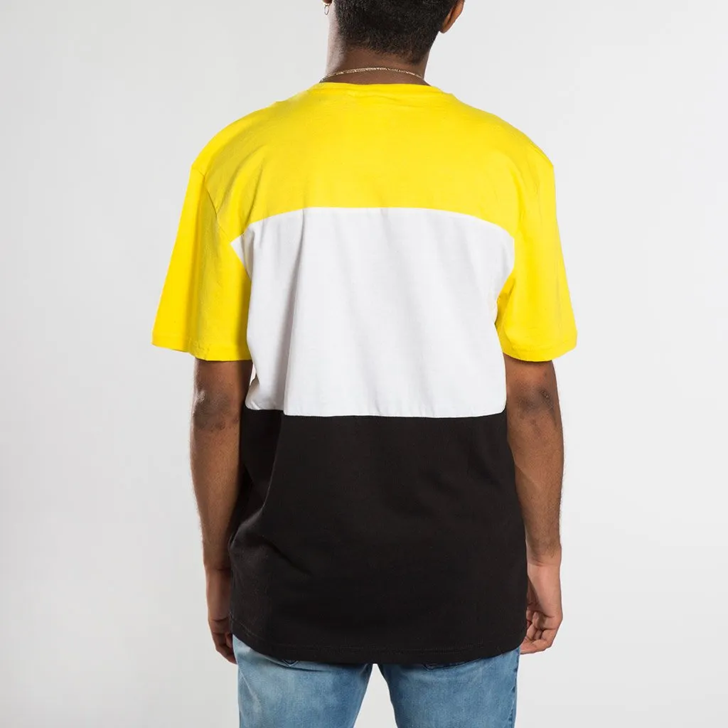 Camiseta FILA manga corta para hombre Men Day Tee Ref. 681244 Amarilla Blanca negra bandas