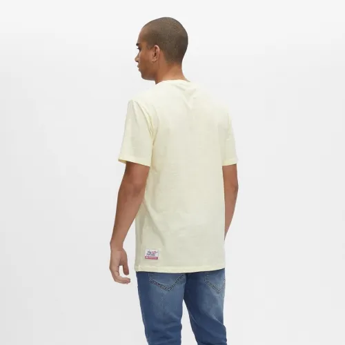 CAMISETA HOMBRE HYDROPONIC MANGA CORTA PINK LAIDBACK LIGHT YELLOW REF. 2150102 AMARILLA PANTERA ROSA