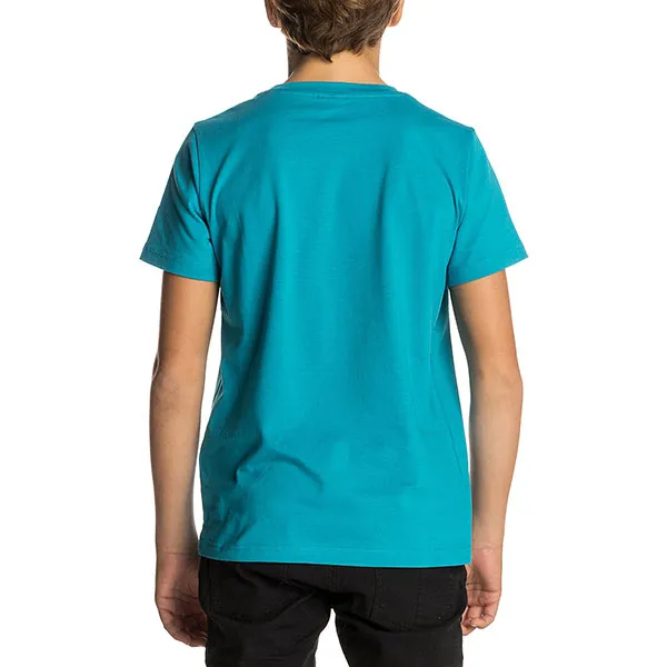 CAMISETA RIP CURL NIñO MANGA CORTA SURFERA ACTION PALM SS TEE TSHIRT BARRIER BLUE REF. KTELN4 AZUL SURF