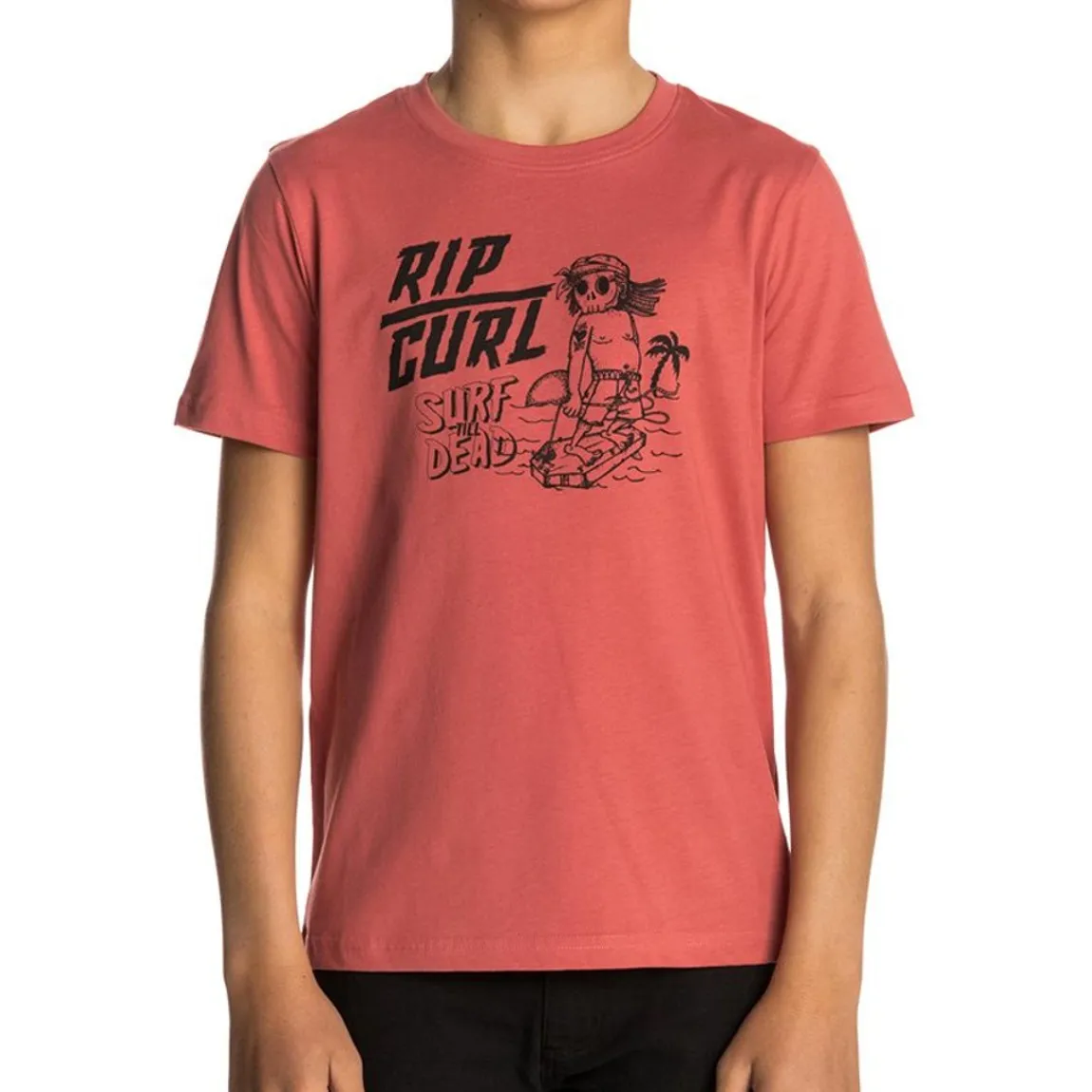Camiseta RIP CURL Niño manga cortaARTY SURF  SS TEE (MINERAL RED 8878) REF KTELR4  roja