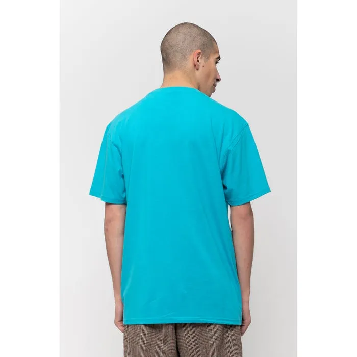 CAMISETA SANTA CRUZ CHICO MANGA CORTA SCALES DOT TSHIRT AQUA REF. SCATEE5963 AZUL AQUA CON LOGO PECHO