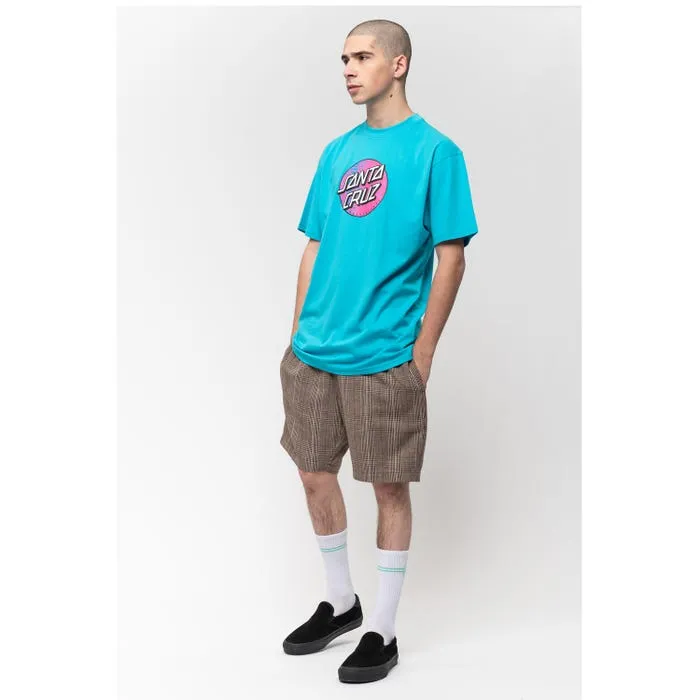 CAMISETA SANTA CRUZ CHICO MANGA CORTA SCALES DOT TSHIRT AQUA REF. SCATEE5963 AZUL AQUA CON LOGO PECHO