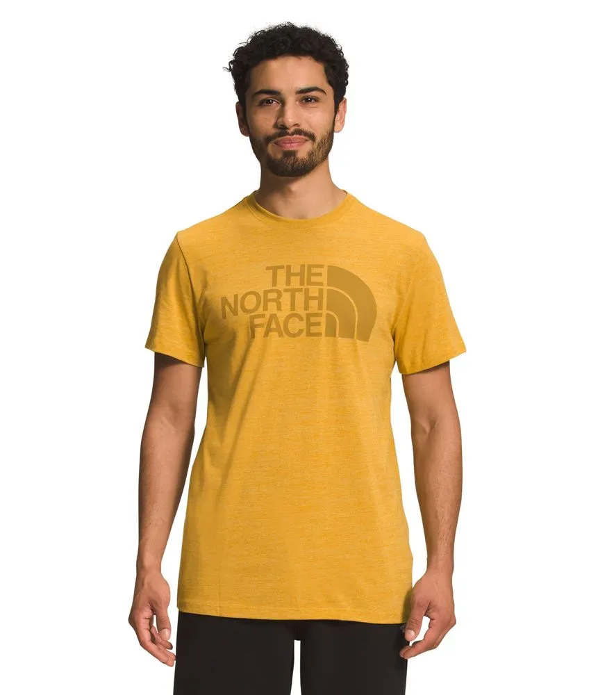 CAMISETA S/S HALF DOME TRIBLEND TEE  AMARILLA HOMBRE THE NORTH FACE