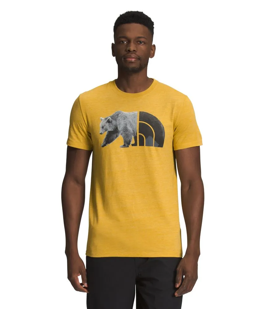 Camiseta S/S Triblend Bear Tee Amarilla Hombre The North Face
