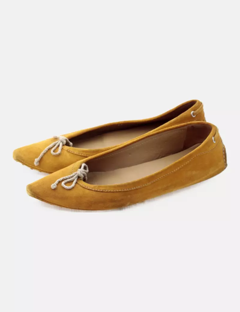 Carshoe Bailarina amarilla texturizada