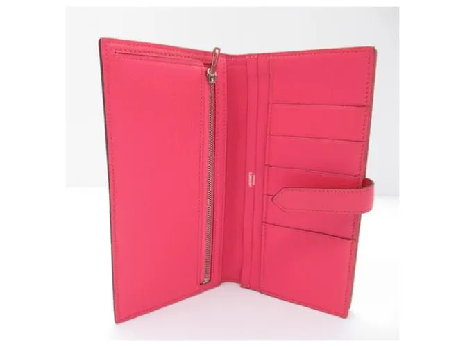 Cartera Longa Soufflet Bearn de Hermès Rosa 