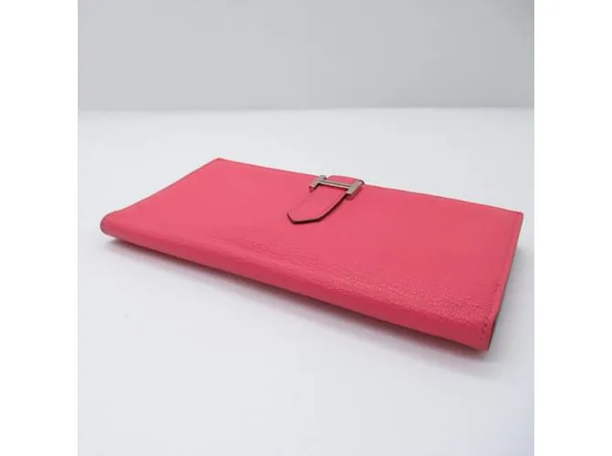Cartera Longa Soufflet Bearn de Hermès Rosa 
