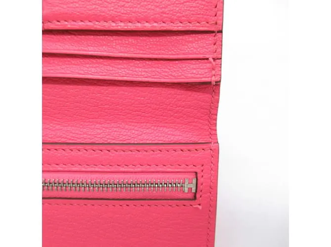 Cartera Longa Soufflet Bearn de Hermès Rosa 