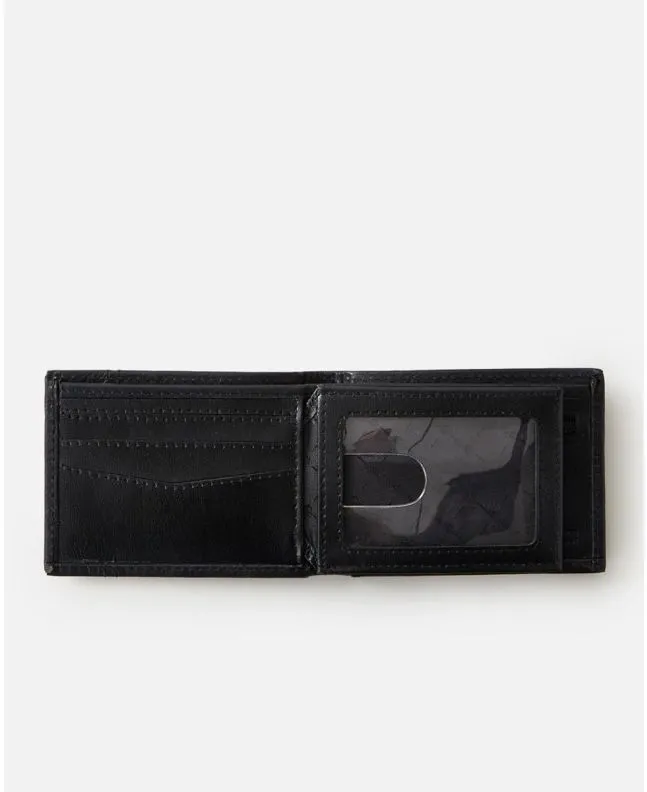 Cartera Rip Curl Stacked RFID Slim Negra 