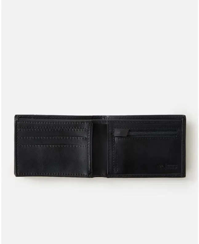 Cartera Rip Curl Stacked RFID Slim Negra 