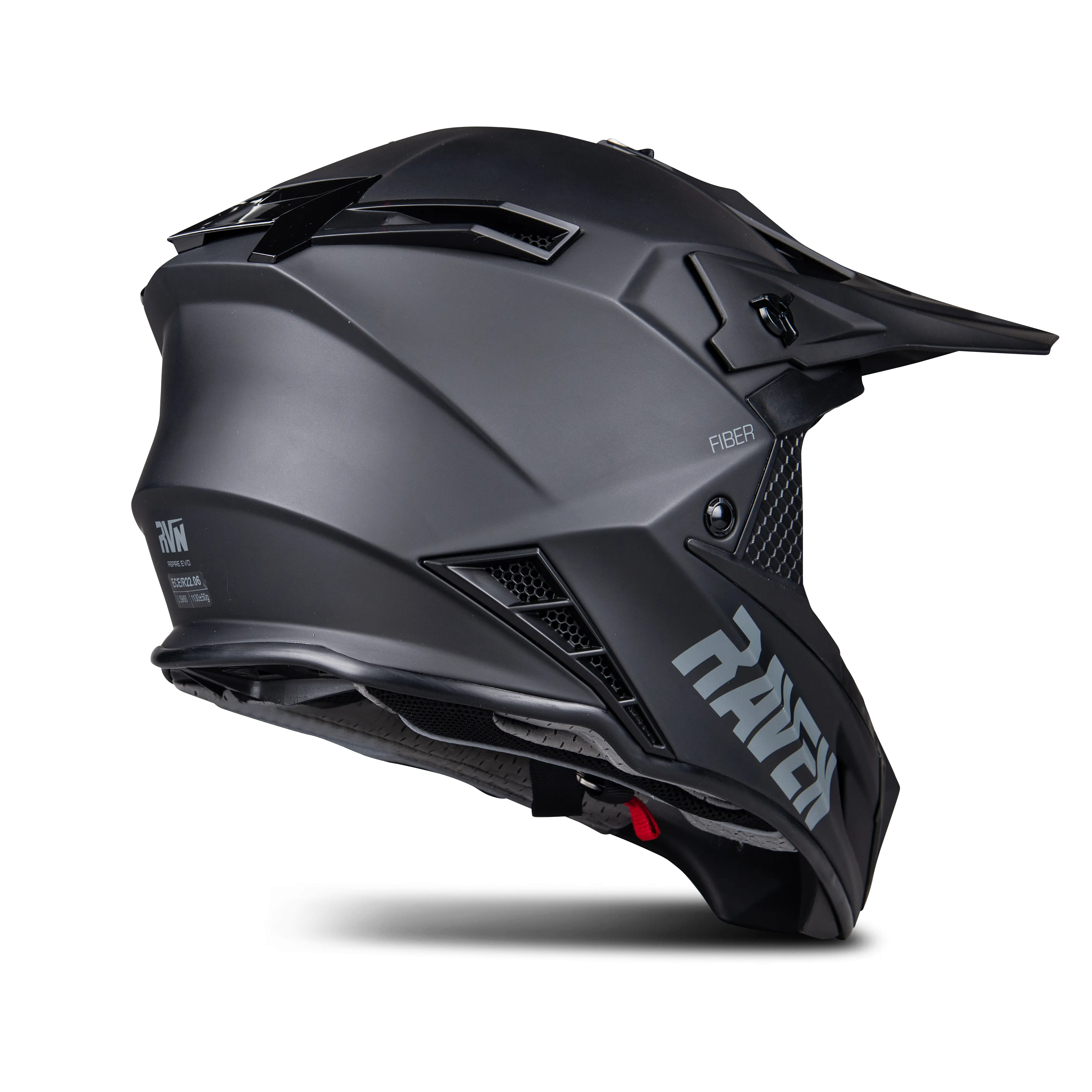 Casco de Cross Raven Aspire Evo Negro Mate