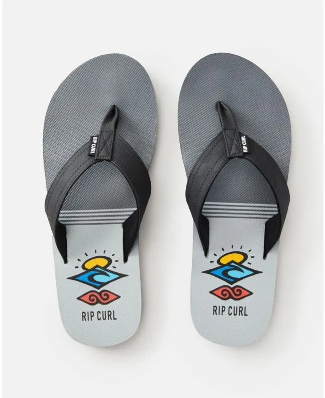 CHANCLAS RIP CURL RIPPER NEGROGRIS 