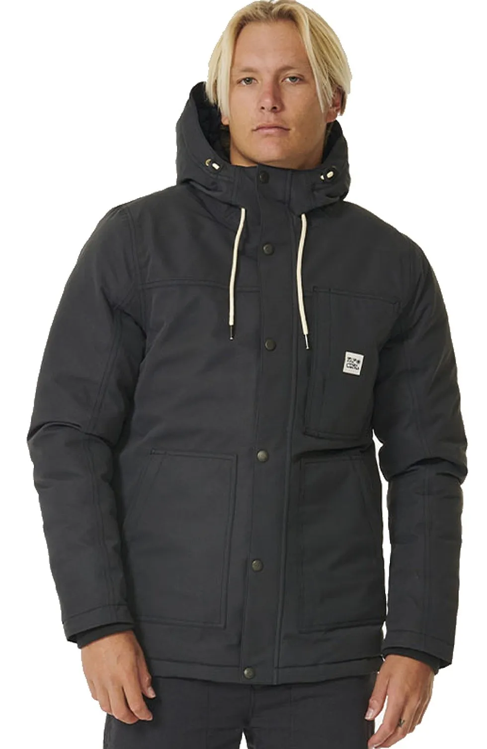 CHAQUETA RIP CURL ANTI SERIES SALT WATER CULTURE OVERTIME  WASHED BLACK  MEN´S