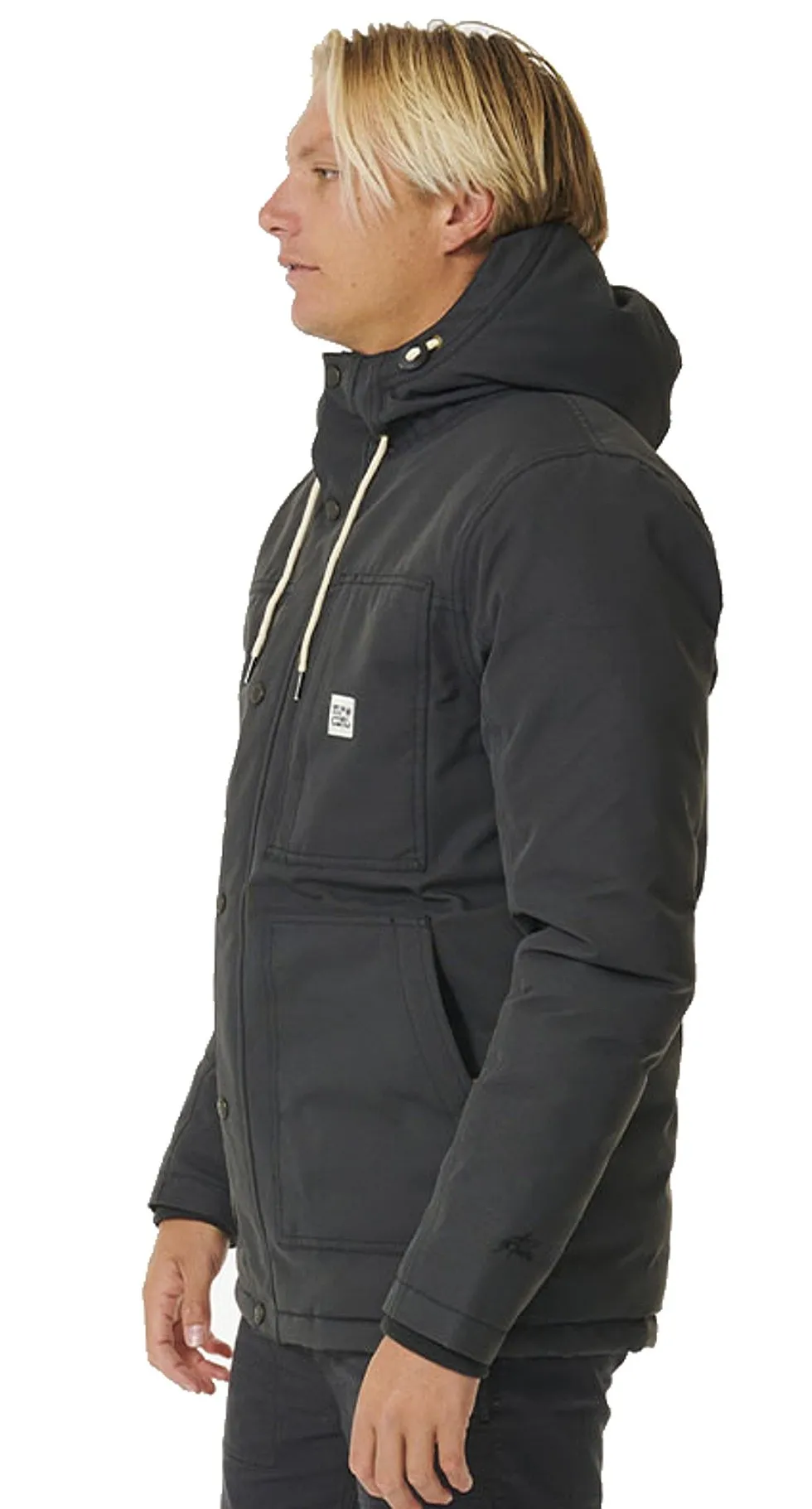 CHAQUETA RIP CURL ANTI SERIES SALT WATER CULTURE OVERTIME  WASHED BLACK  MEN´S
