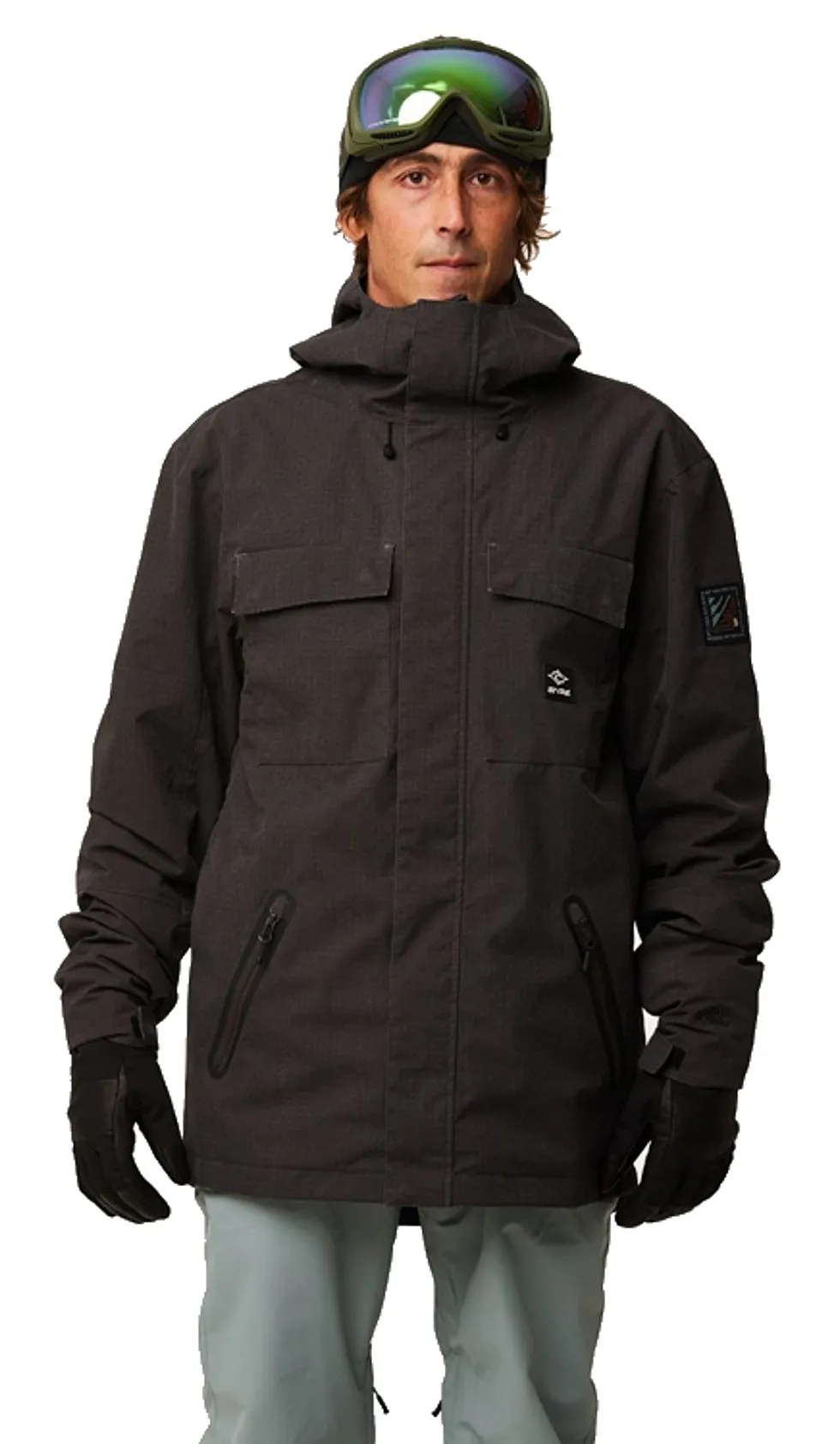 CHAQUETA RIP CURL PINNACLE  WASHED BLACK  MEN´S