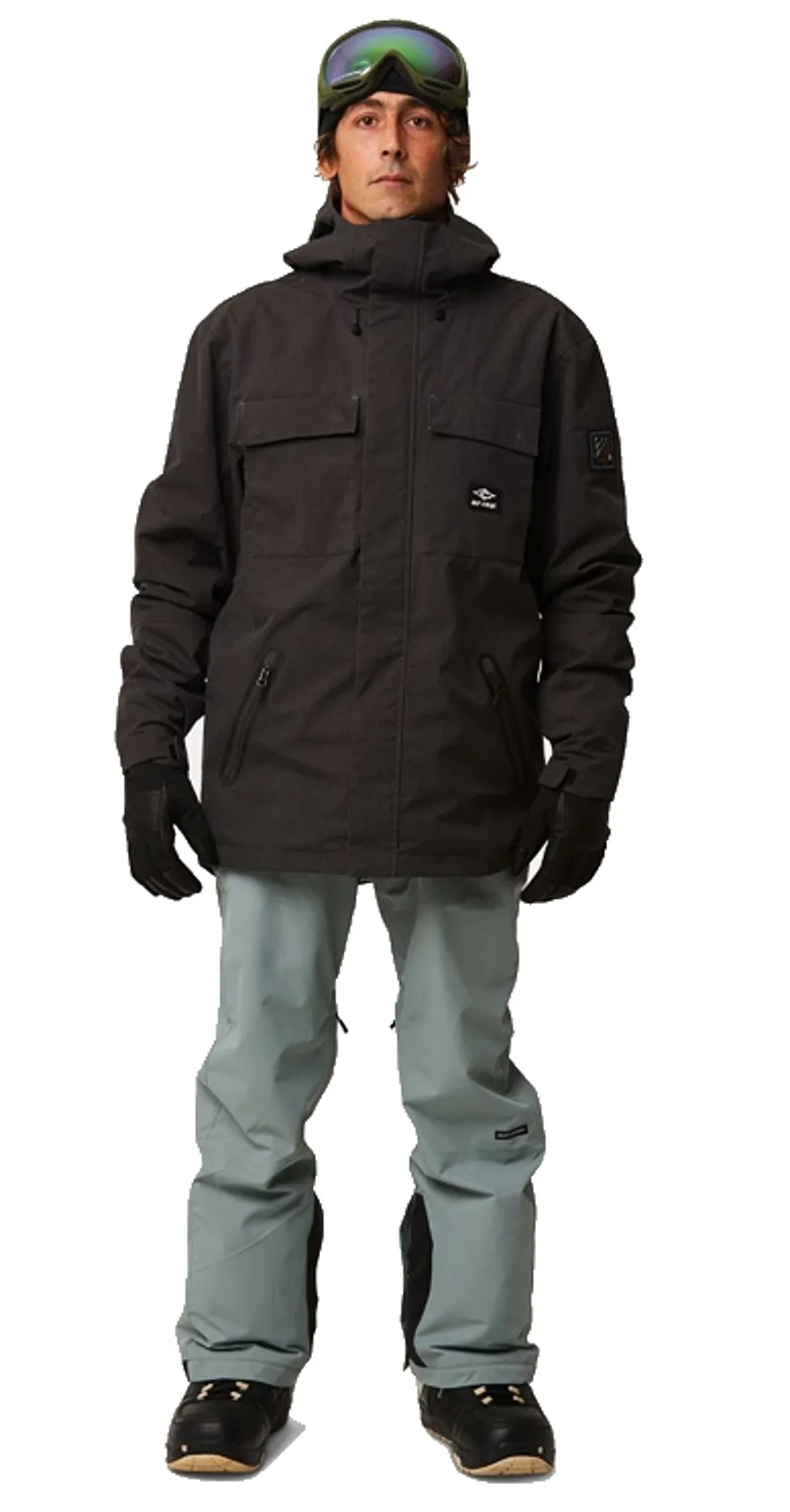 CHAQUETA RIP CURL PINNACLE  WASHED BLACK  MEN´S