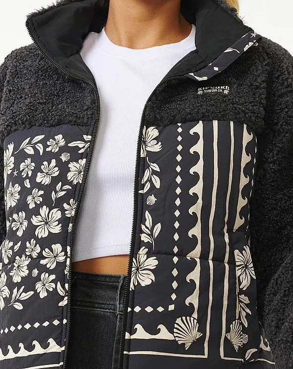 CHAQUETA RIP CURL SOLEIL PUFFER  BLACK  WOMEN´S