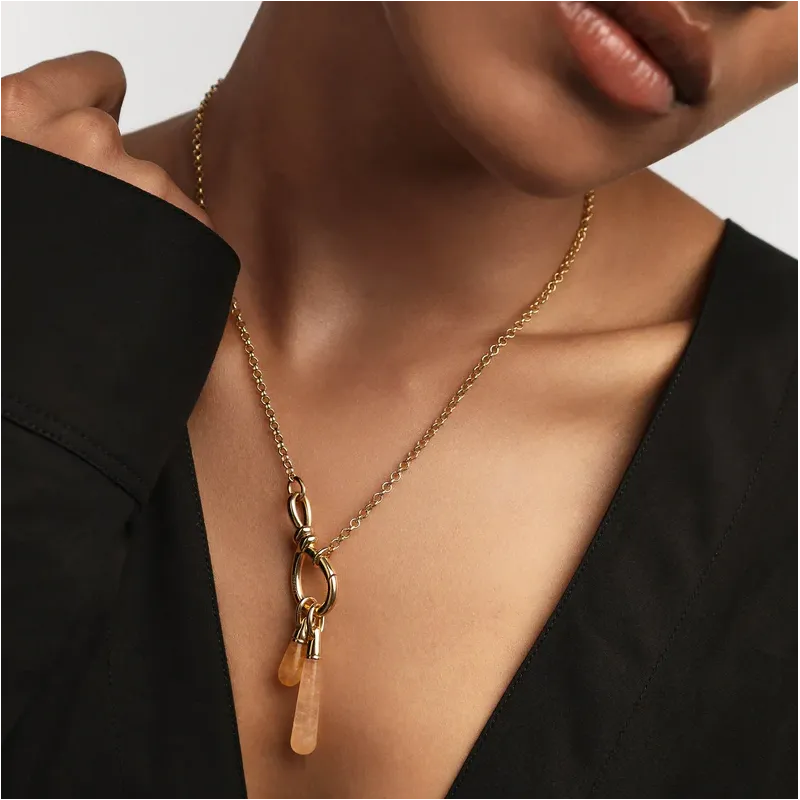 COLGANTE PDPAOLA AVENTURINA AMARILLA DROP CO01792U