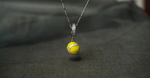 COLLAR DE PELOTA AMARILLA