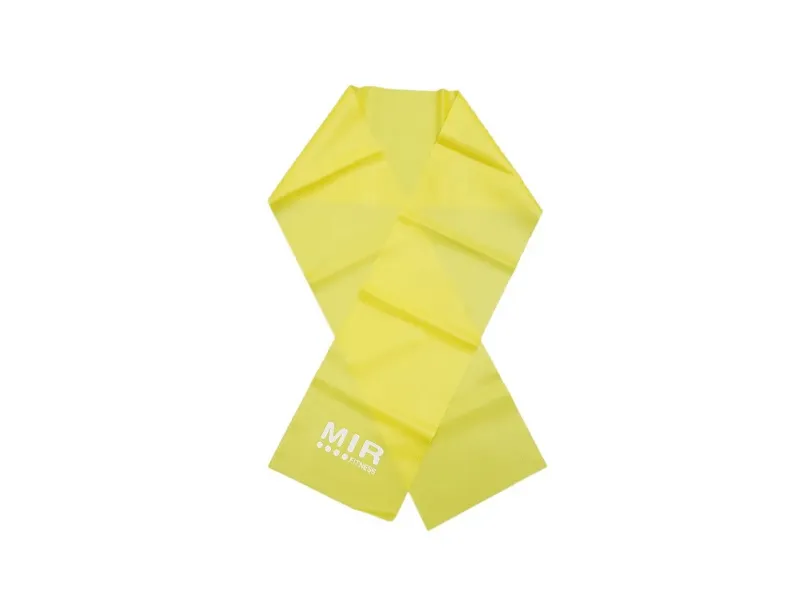 Combo gym!!! rueda abdominal + tiraband abierta amarilla