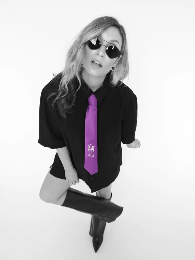 CORBATA "AMANTES" MORADA