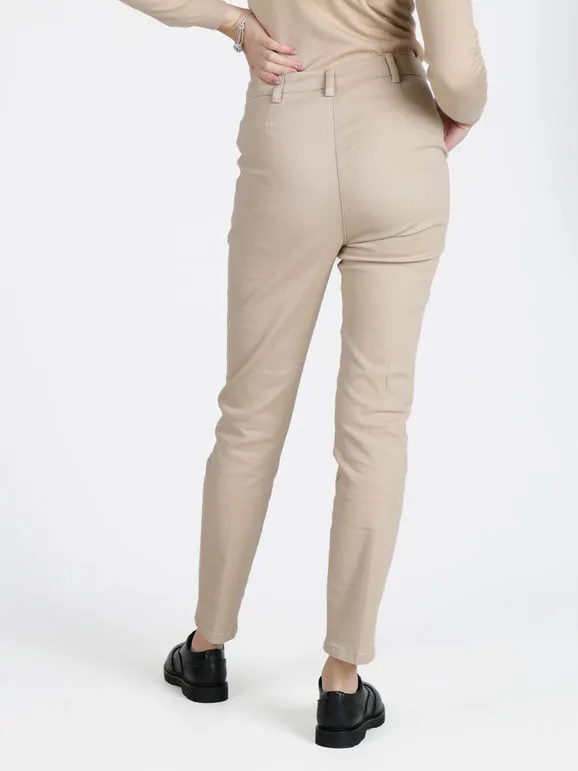 Cover Girl Pantalón de algodón de talle bajo para mujer