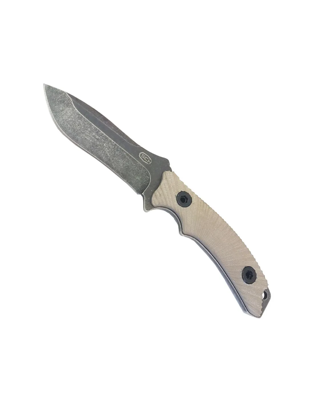 Cuchillo táctico SCK hoja acero inox. un solo filo (23 cm.)