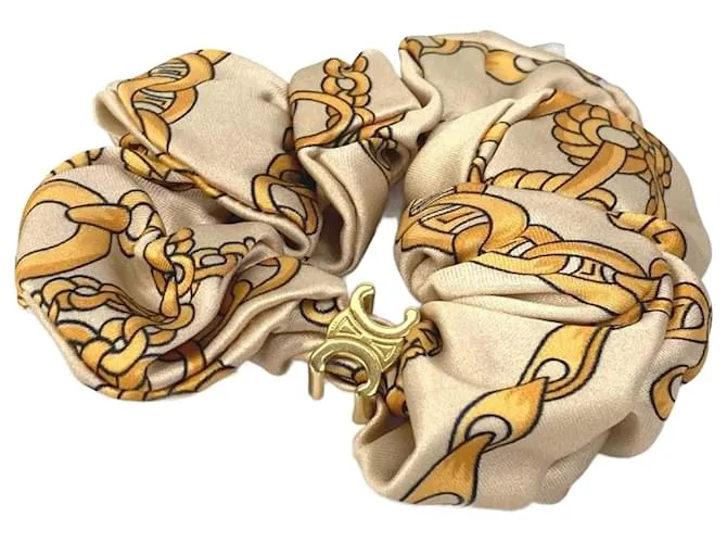 Céline Scrunchie de viscosa amarilla Celine Amarillo 