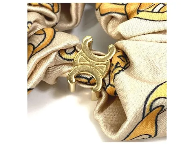 Céline Scrunchie de viscosa amarilla Celine Amarillo 