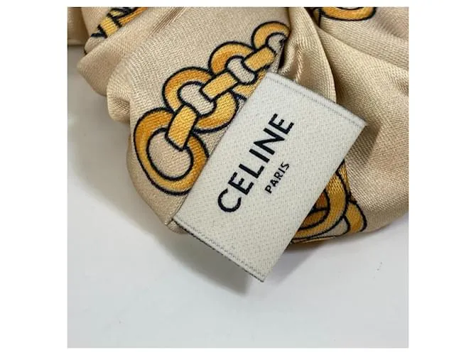 Céline Scrunchie de viscosa amarilla Celine Amarillo 