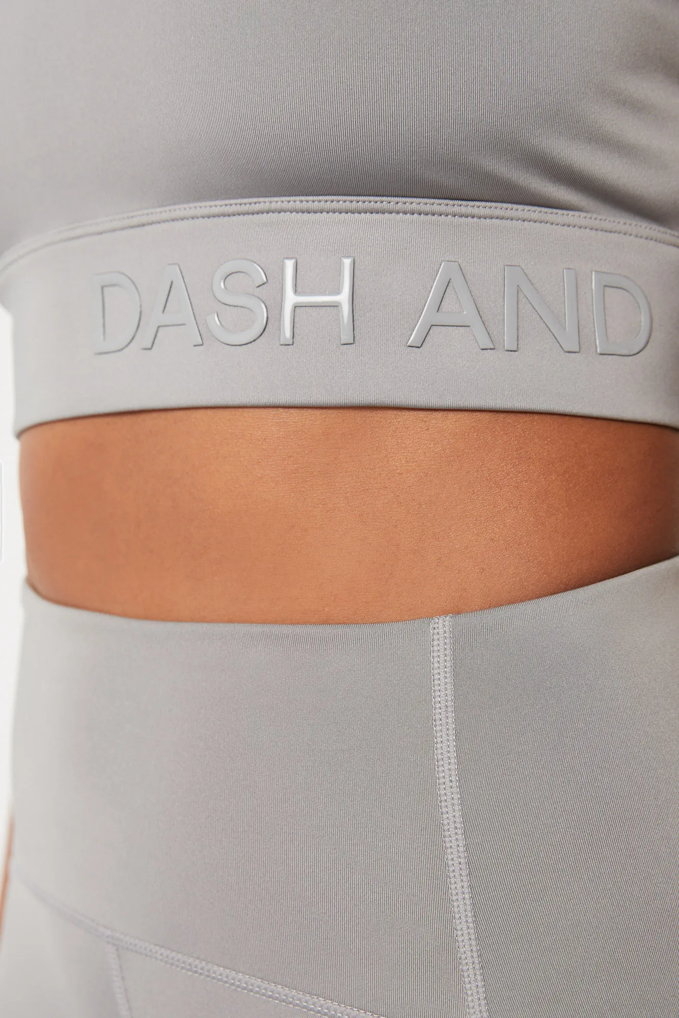 Dash and Stars Sujetador deportivo gris 4D Stretch