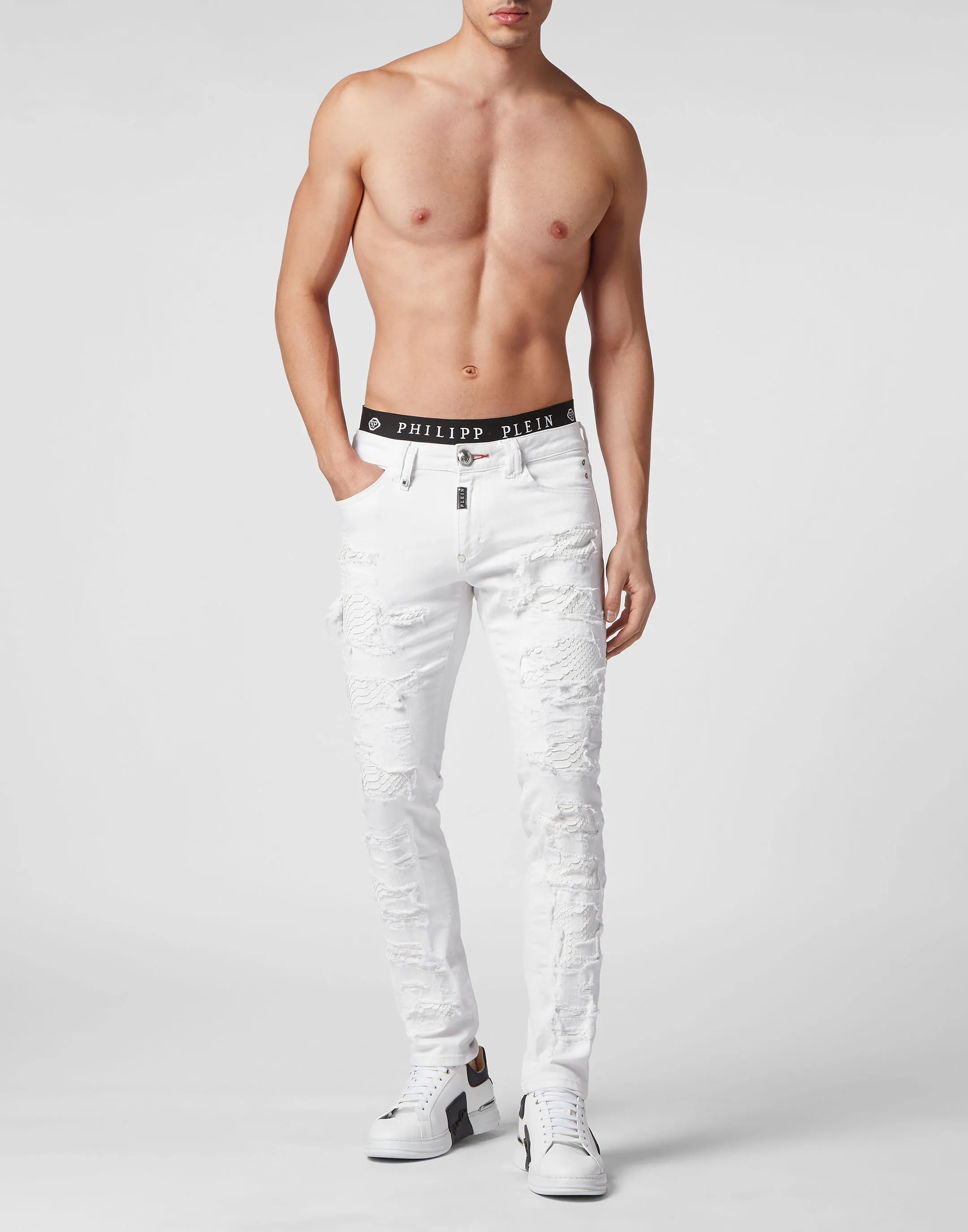 Denim Slim Fit with Python Luxury