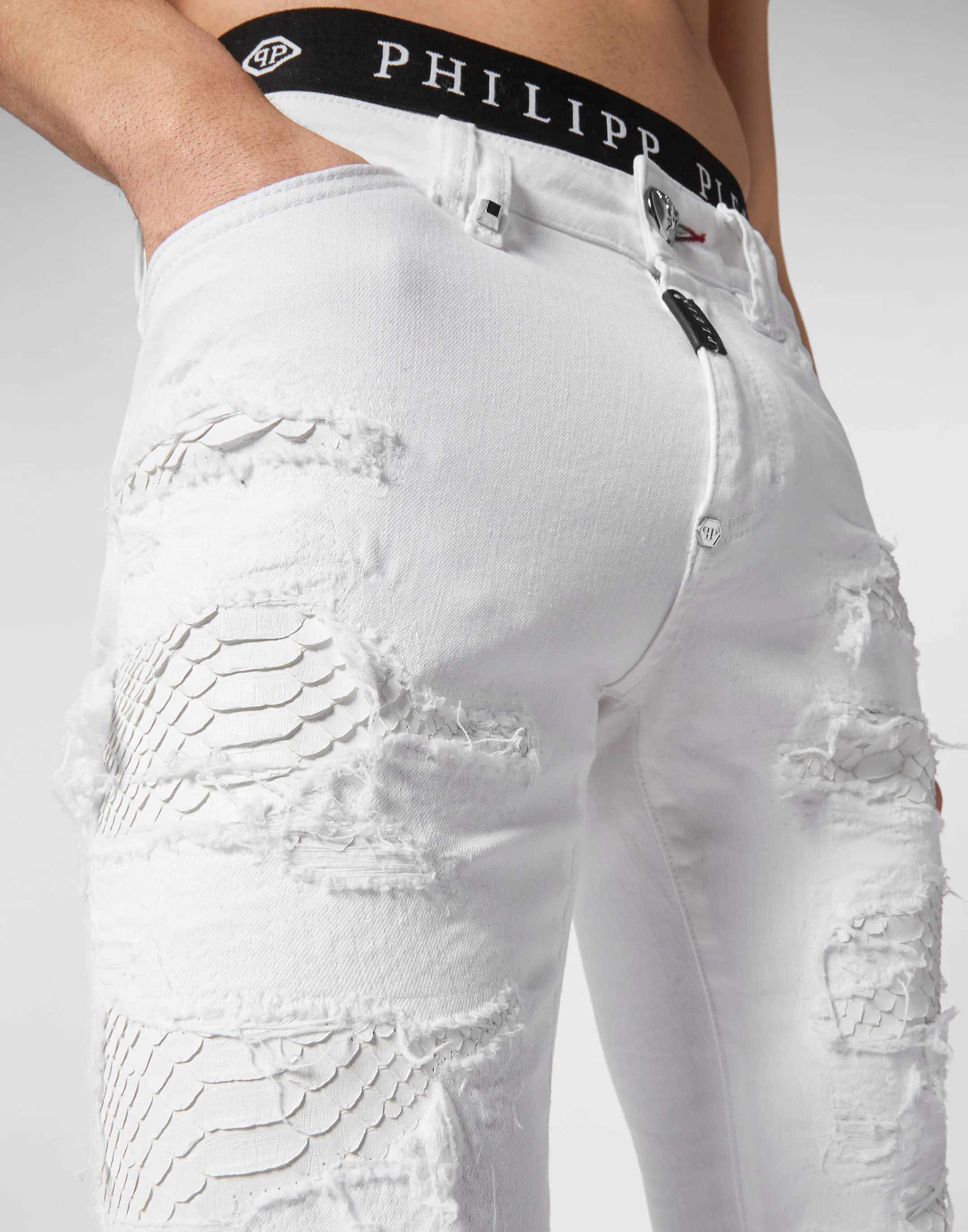 Denim Slim Fit with Python Luxury