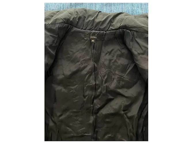 Elisabetta Franchi Chaquetas Negro Gold hardware 