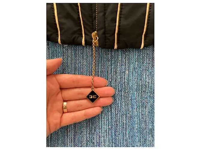 Elisabetta Franchi Chaquetas Negro Gold hardware 