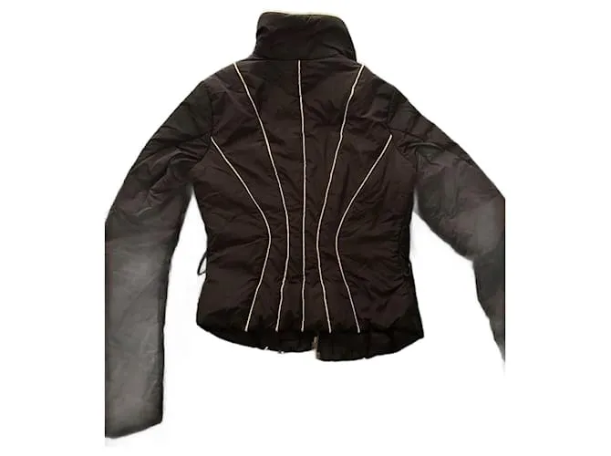 Elisabetta Franchi Chaquetas Negro Gold hardware 
