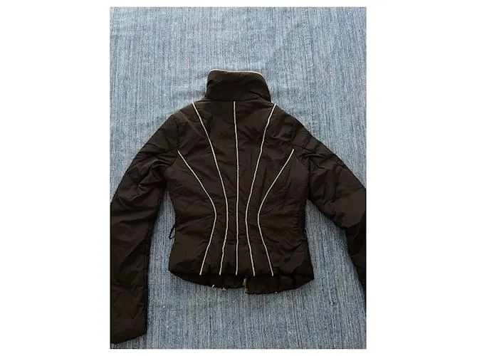 Elisabetta Franchi Chaquetas Negro Gold hardware 